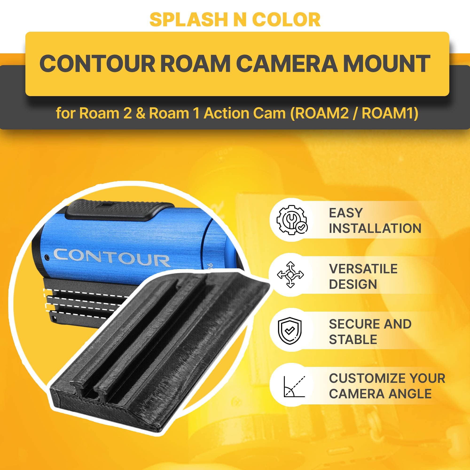 Amazon | SplashNColor Contour カメラマウント Roam2 & Roam1